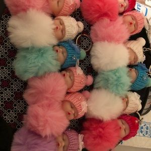 Sleeping baby keychains.